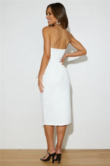 Wedding Szn Midi Dress White