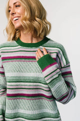 Holmes Sweater | Green Multi