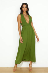 Free Me Maxi Dress Green