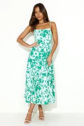 Easy Breeze Midi Dress Green