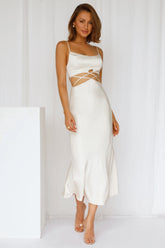 Undercover Lover Midi Dress Champagne