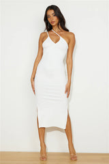 Under The Rainbow Midi Dress White