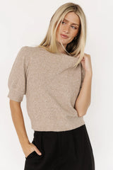Keira Sweater Top | Latte