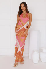 Vacation Vista Halter Maxi Dress Multi
