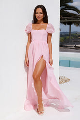 Welcome To The Castle Maxi Dress Pink