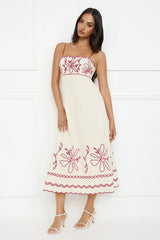 Daylight Dreamer Midi Dress Cream