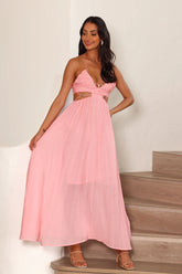 Frolicking Lover Maxi Dress Pink