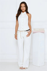 Afterglow Halter Top Porcelain