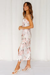 Girl In The Garden Midi Dress Pink