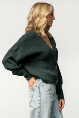 Gracie Knit Cardigan | Dark Green