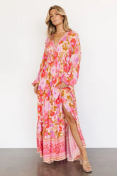 Malena Maxi Dress | Pink Multi