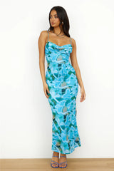 Vivid Colors Maxi Dress Blue Crush