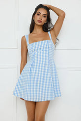 Grape Escape Mini Dress Blue