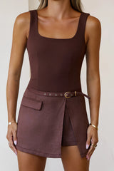 That Girl Energy Romper Brown