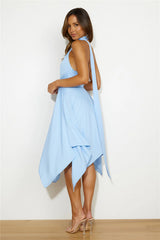 Festive Feeling Midi Dress Blue