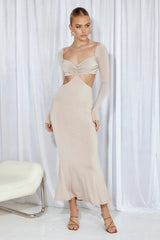 Unreal Midi Dress Beige