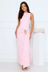Dusk Opulence Maxi Dress Pink