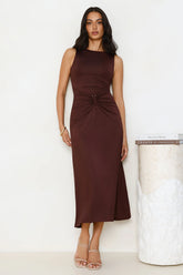 Everything Energy Midi Dress Chocolate
