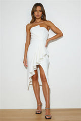 Wedding Szn Midi Dress White