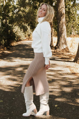 Frannie Knit Turtleneck Sweater | Cream