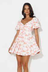 Dreams To Be Mini Dress Orange