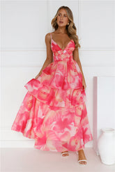 Fashionista Extraordinaire Maxi Dress Pink