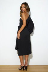 Feeling Snatched Midi Dress Black