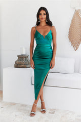 Wear The Glow Midi Dress Green