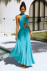 Vast Oceans Maxi Dress Aqua