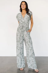 Kelani Jumpsuit | Green Print
