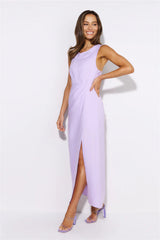 Welcome Love Midi Dress Purple