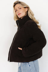 Holden Corduroy Puffer Jacket | Dark Brown