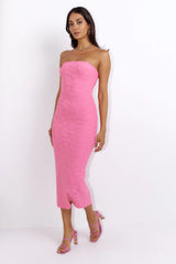 Fresh As The Tropics Midi Dress Pink