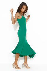 Find Me Partying Midi Dress Green