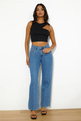 Touch Of Gold Crop Top Black