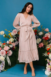 Flynn Midi Dress | Champagne