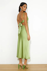 Freshest Brew Midi Dress Green