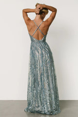 Eirena Sparkle Gown | Light Blue