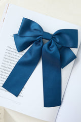 Tied With Love Bow Hair Clip Navy