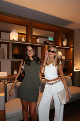 The Standard Tailored Mini Skirt Khaki