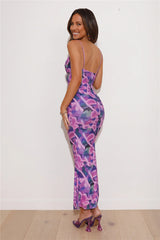 Vivid Colors Maxi Dress Purple