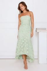 Urban Petal Strapless Maxi Dress Sage