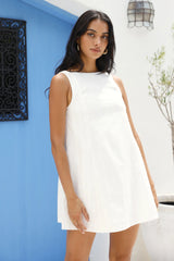 Effortless Icon Mini Dress White