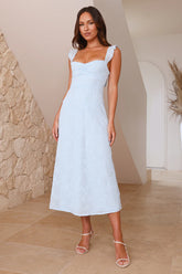 Starfish Wish Midi Dress Blue