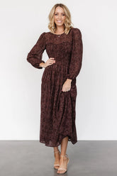 Madelyn Maxi Dress | Brown Floral