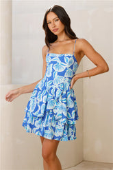 Whisper Soft Style Mini Dress Blue