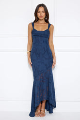 Enchanted Empire Maxi Dress Navy