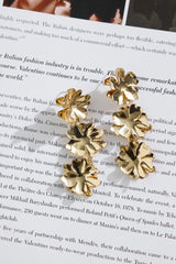 Swan Earrings Gold