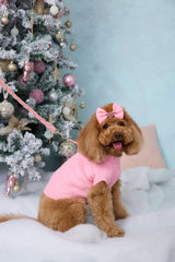 Trendsetter Poppy Dog Knit Sweater Pink