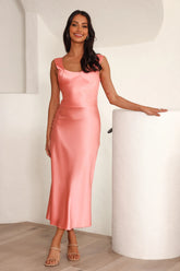 Tie It Up Girl Maxi Dress Pink